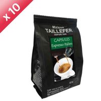CAFÉ - CHICORÉE Lot de 10 sachets de 10 capsules Café Expresso Ita CAFÉ - CHICORÉE Lot de 10 sachets de 10 capsules Café Expresso Ita