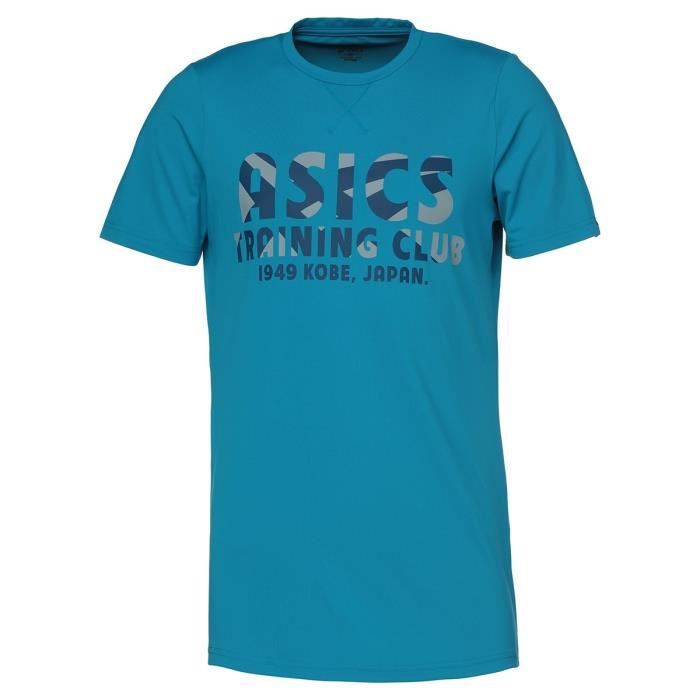 ASICS T-shirt Training Club Sanded Homme - Bleu ciel