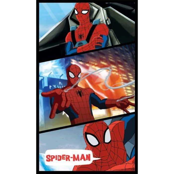 SPIDERMAN POWER Drap de plage Coton 70x120cm