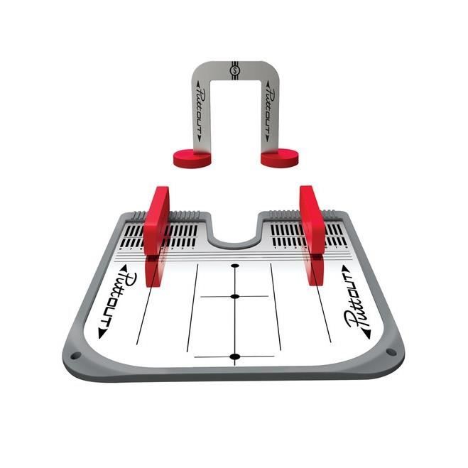 PUTTOUT système de miroir pour golf - Gris et Rouge