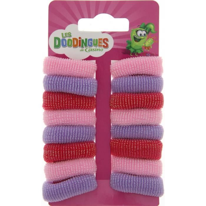 Lot de 16 Elastiques pour les cheveux - Mousse
