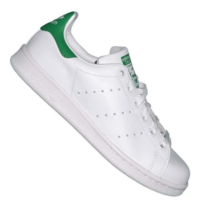 Blanc Vert Smith Stan Originals Adidas J Baskets C0qaOwg