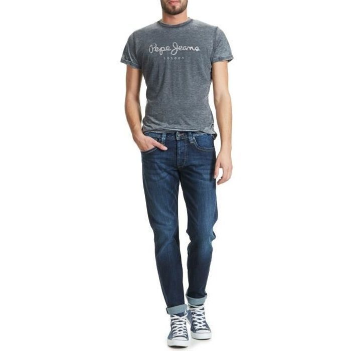 Pepe Bleu Achat Homme Cash Delave Jeans Droit Ajuste qwTnYTOd