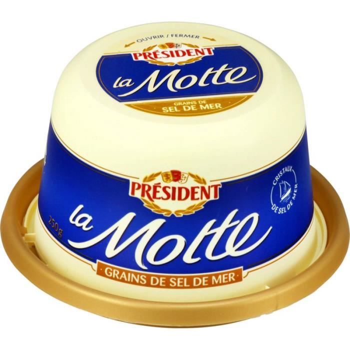 PRESIDENT Motte de beurre demisel de mer 250g Achat / Vente beurre