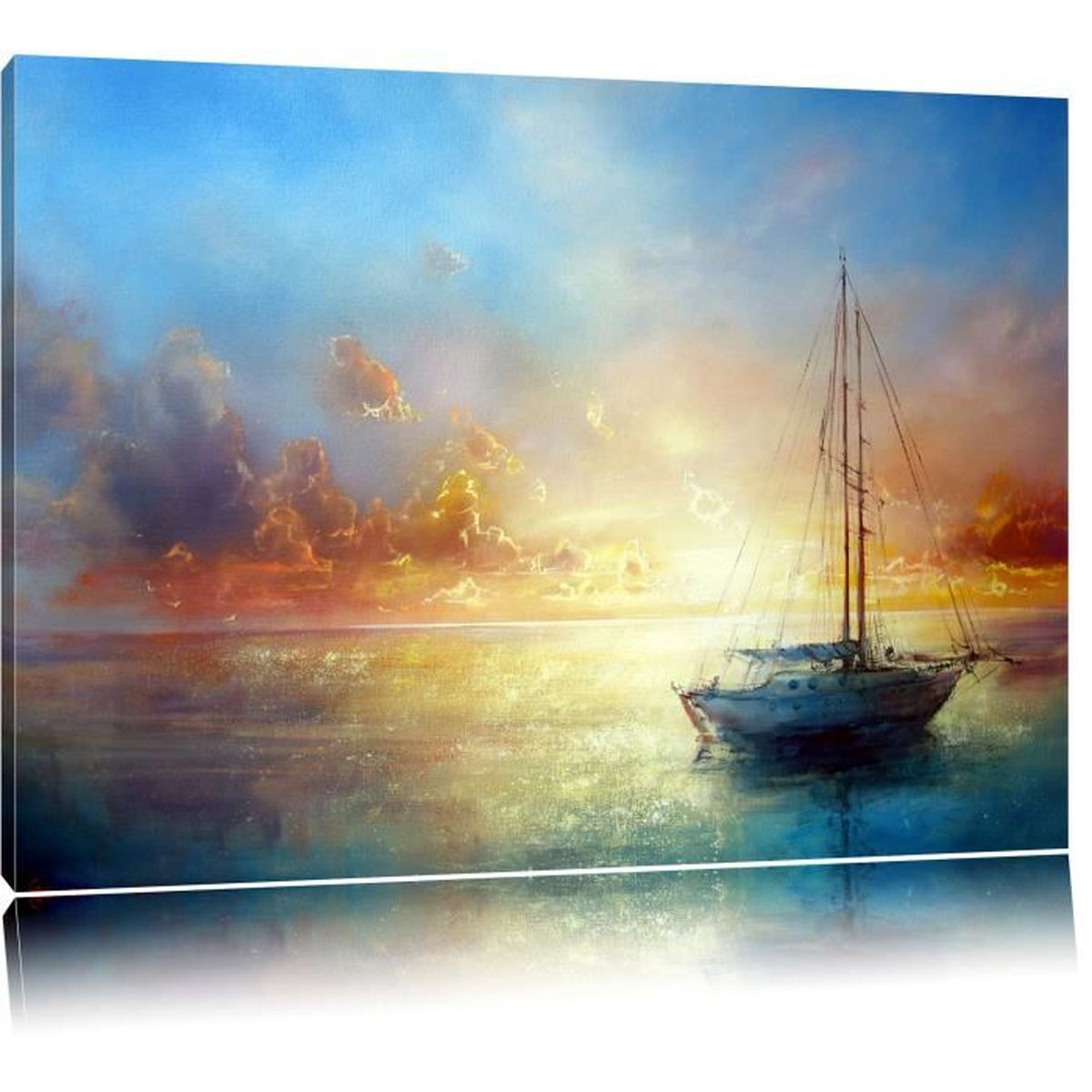 Coloré peinture à l'huile au couteau sur toile moderne