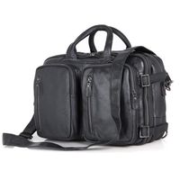 SAC DE VOYAGE Noir 48 * 35 * 18cm Multi-fonction Cuir Sac de voy SAC DE VOYAGE Noir 48 * 35 * 18cm Multi-fonction Cuir Sac de voy