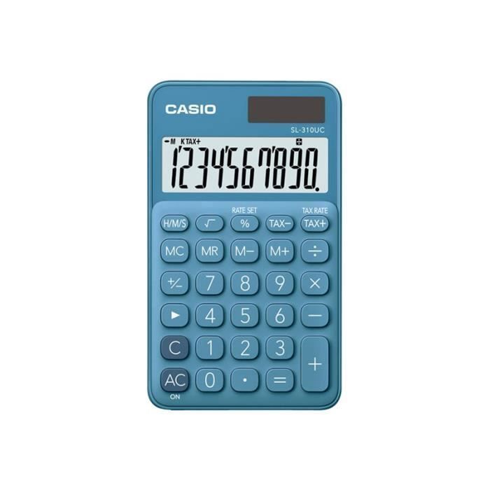 CASIO Calculatrice de poche SL-310UC-BU-S-EC bleue