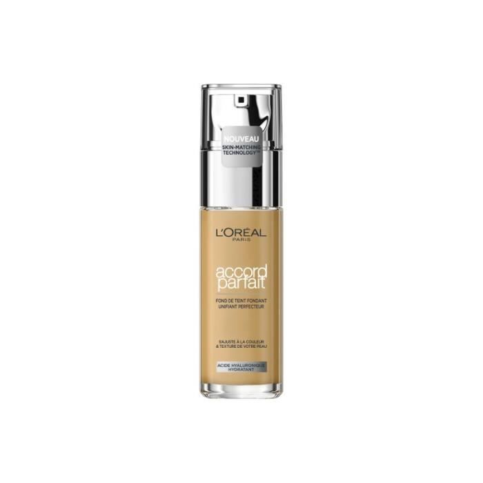 L'ORÉAL PARIS - Accord Parfait Fond de Teint Fluide 3.D Beige Doré - 30 ml