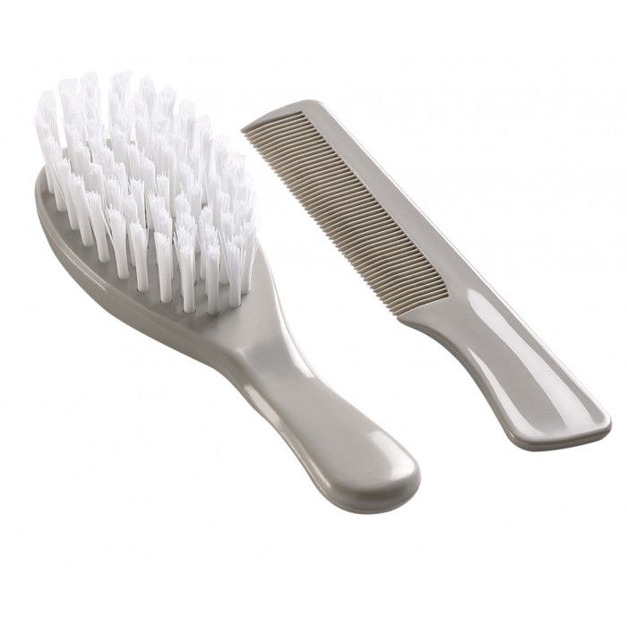 THERMOBABY Lot Brosse et Peigne Gris