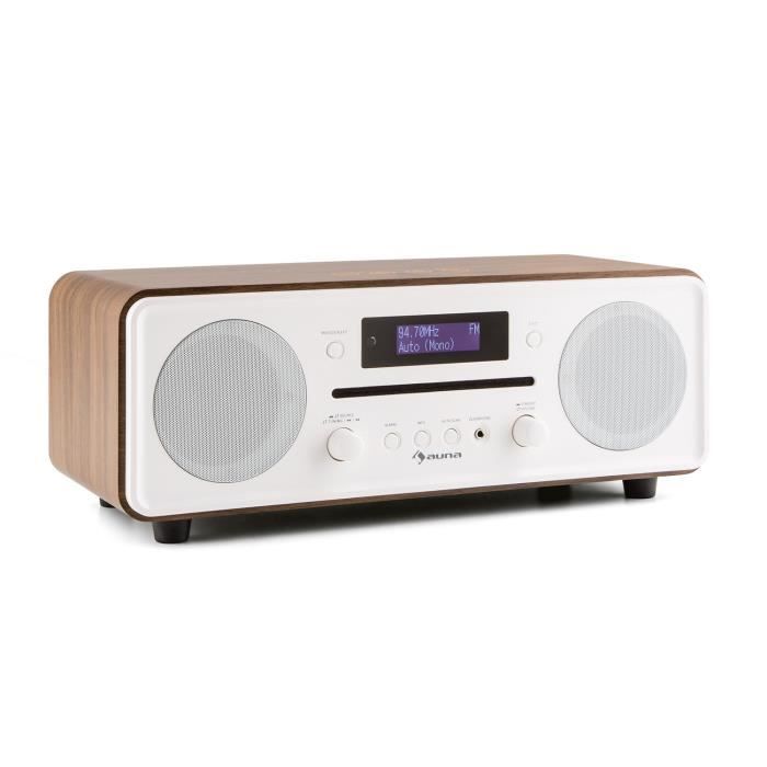 auna Melodia Radio numérique Bluetooth avec lecteur CD