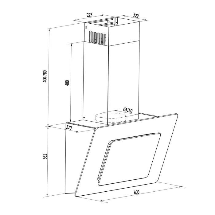 Klarstein Lorea - Hotte aspirante de luxe silencieuse3
