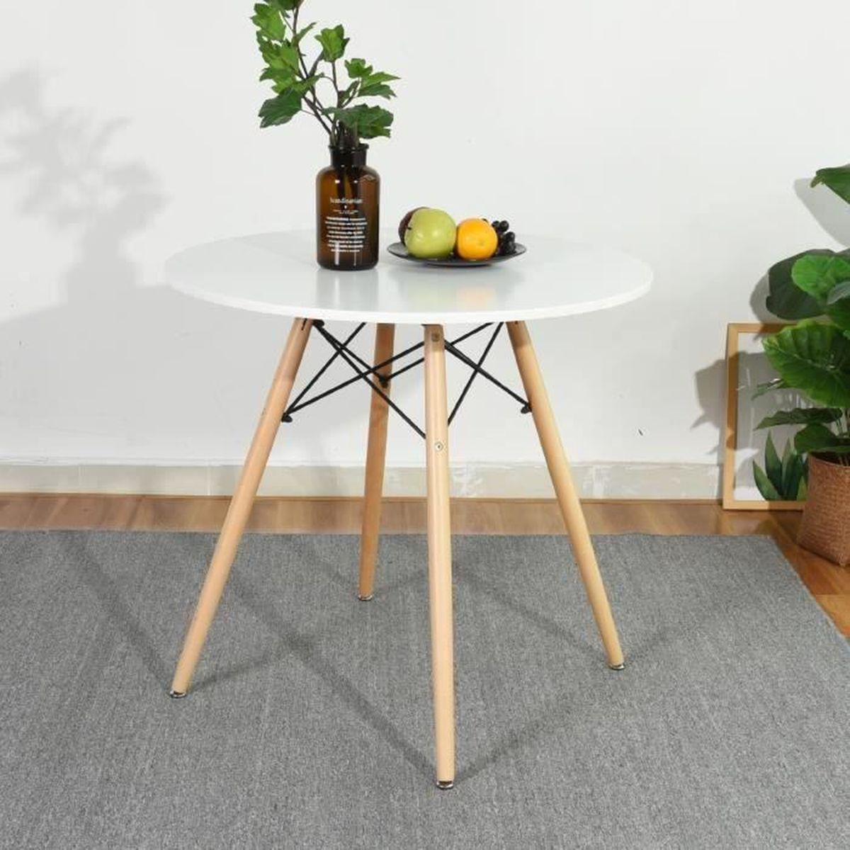 Furnish 1 Table Ronde Scandinave Pour Salle à Manger Et Salon Design