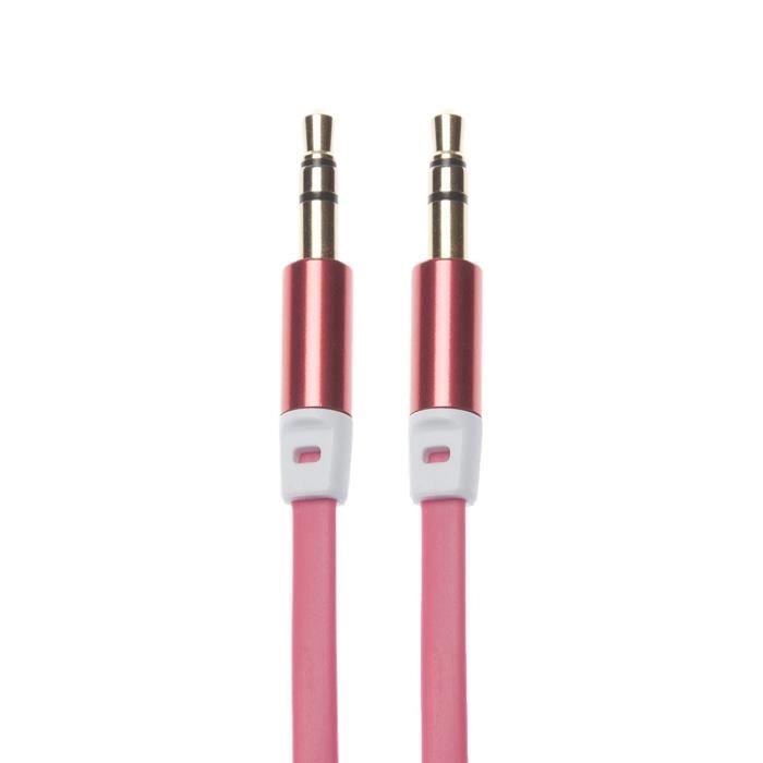 APM 418009 Câble Jack 3.5 mm Plat - Rouge