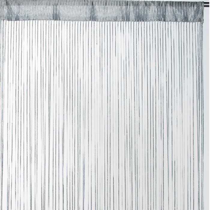 Rideau fils uni - Gris - 90cm x 2cm - Achat / Vente rideau - Cdiscount Rideau fils uni - Gris - 90cm x 2cm - Achat / Vente rideau - Cdiscount