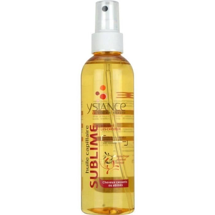 Ysiance huile capillaire - pour cheveux cassants - huile d’argan et