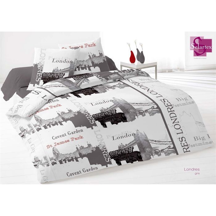 LONDRES Parure de couette 220 x 240 cm   Achat / Vente PARURE DE