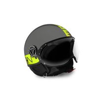 CASQUE MOTO SCOOTER MOMO DESIGN FGTR Fluo casque jet glossy Fluo gris CASQUE MOTO SCOOTER MOMO DESIGN FGTR Fluo casque jet glossy Fluo gris