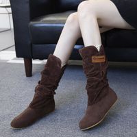 BOTTE oppapps9515 genou femme Bottes talon plat Nubuck M BOTTE oppapps9515 genou femme Bottes talon plat Nubuck M