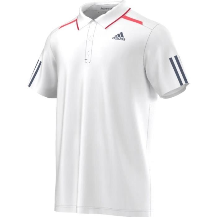 ADIDAS Polo Barricade Blanc