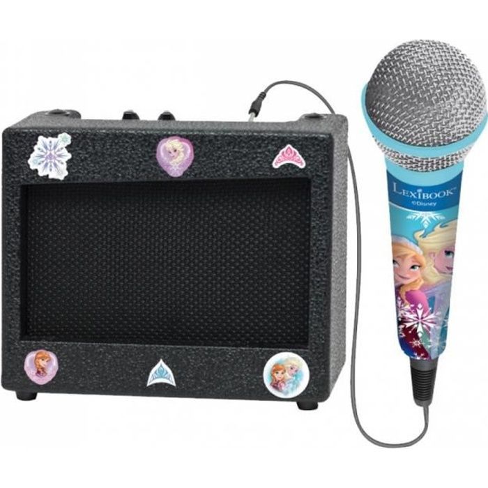 LEXIBOOK - Ampli Portable et Micro La Reine des Neiges U Uni - Fille - A partir de 3 ans