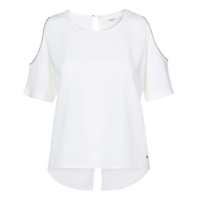 DEELUXE Chemise Queen Épaules Dénudées Blanc Femme