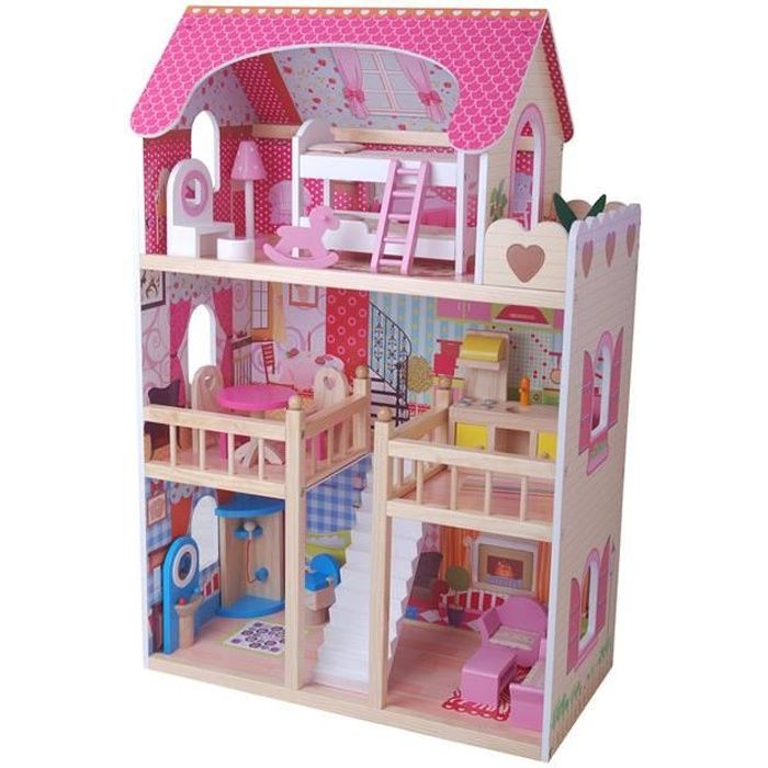 maison de poup�� en bois pas cher