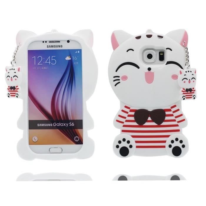 coque samsung s6 chat 3d