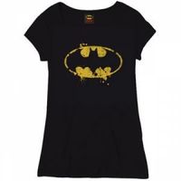 T-SHIRT T-shirt Batman Grunge Noir Femme T-SHIRT T-shirt Batman Grunge Noir Femme