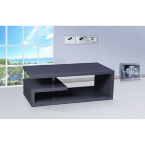 table basse tv glee laquée couleur - gris anthr… - achat / vente