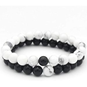 BRACELET , GOURMETTE Bracelets de Distance Couple pour Amants,2pcs Agat