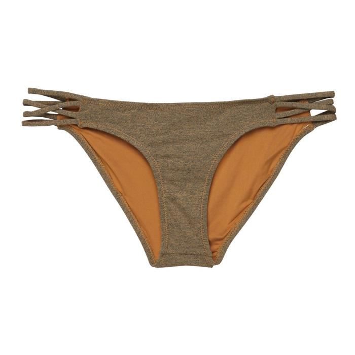 VOLCOM Bas de Bikini Smoke Signals Full - Femme - Marron