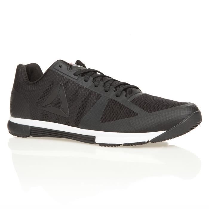 REEBOK Chaussures de Fitness Crossfit Speed Tr 2.0 Homme Noir Blanc et Rouge