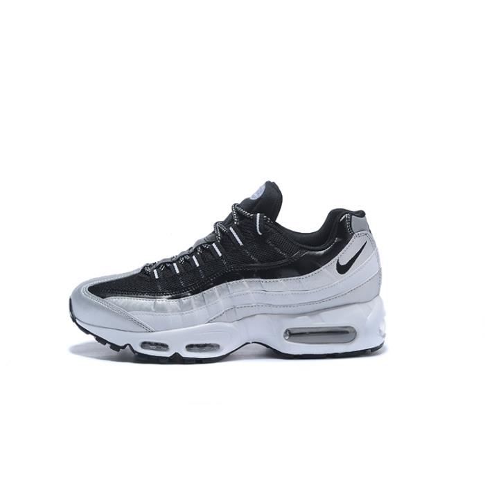 Nike Air Max 95 Baskets Chaussures De Running Noir Argent ... Nike Air Max 95 Baskets Chaussures De Running Noir Argent ...