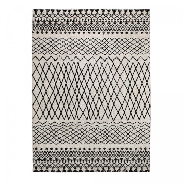 Tapis d inspiration Berber MOROCCO TRIBAL beige 120x170