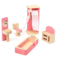 MAISON POUPÉE Meuble Poupée Mobilier Maison Dîette Bois Jouet En MAISON POUPÉE Meuble Poupée Mobilier Maison Dîette Bois Jouet En