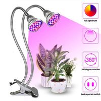 Légumes 360°pour À Led Plante Cygne PlantesFleursEt Croissance Avec Flexible Tête De Double Lampe Cou Horticole jqcRLS354A