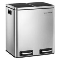 POUBELLE - CORBEILLE Songmics® 30L Poubelle à pétale pour la cuisine av POUBELLE - CORBEILLE Songmics® 30L Poubelle à pétale pour la cuisine av