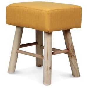 Jaune 42cmAchat Vente En Bois Carlo37x27xh Tabouret 76bvfgYy