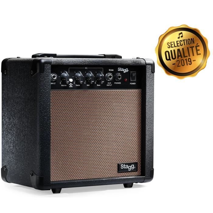STAGG Ampli Guitare Acoustique 10 W RMS