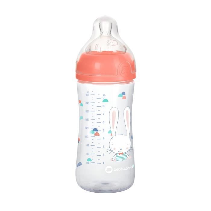 BEBE CONFORT Biberon Emotion PP Sweet Bunny 270ML T1 Rose