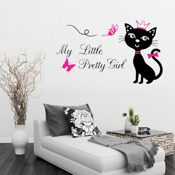 Miroir Sticker 33 Cm Deco Chat Decorations Murales Stickers Maison Maison Decoration Interieure