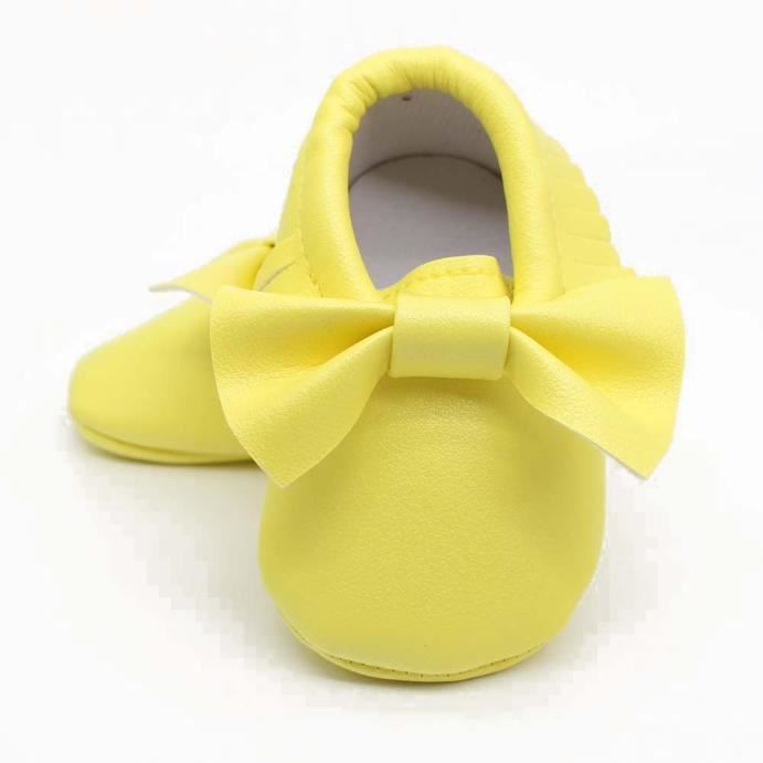 Paillettes Bb Sneakers Bas ge En Enfant Bowknot jaune Sole Glands Casual Tendre Chaussures qrExnFE1