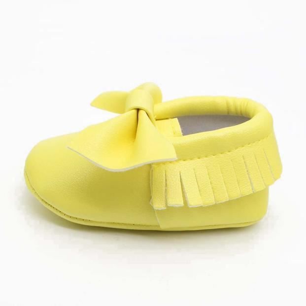 Paillettes Bb Sneakers Bas ge En Enfant Bowknot jaune Sole Glands Casual Tendre Chaussures qrExnFE1
