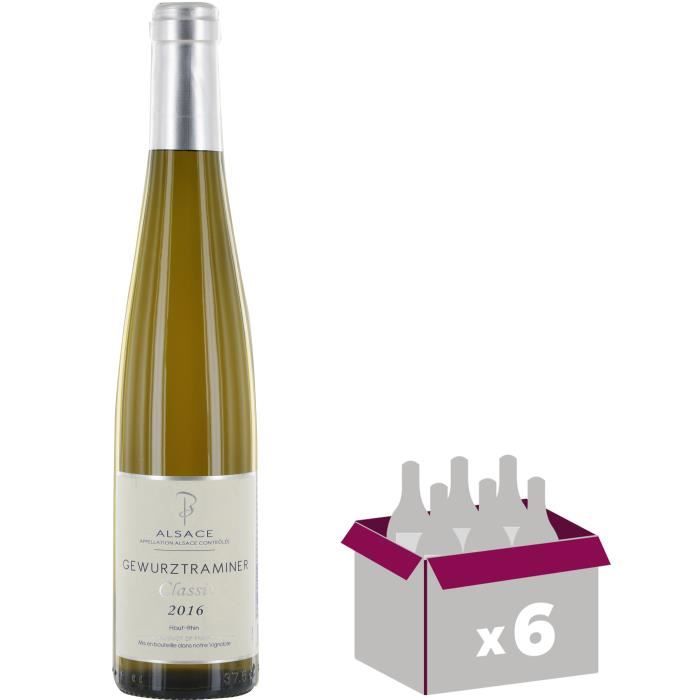 Carton de 6 ANDLAU Gewurztraminer Vin d' Alsace - Blanc - 37,5 cl x6