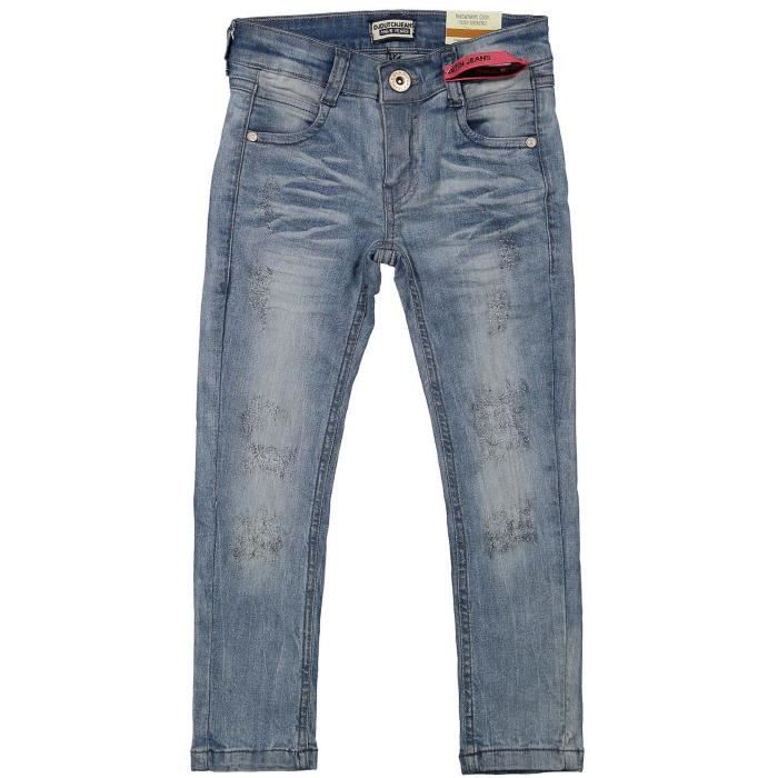 DJ DUTCHJEANS Jean Stretch Délavé Enfant Fille