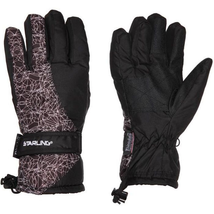 STARLING Gants de Ski Adulte - Noir