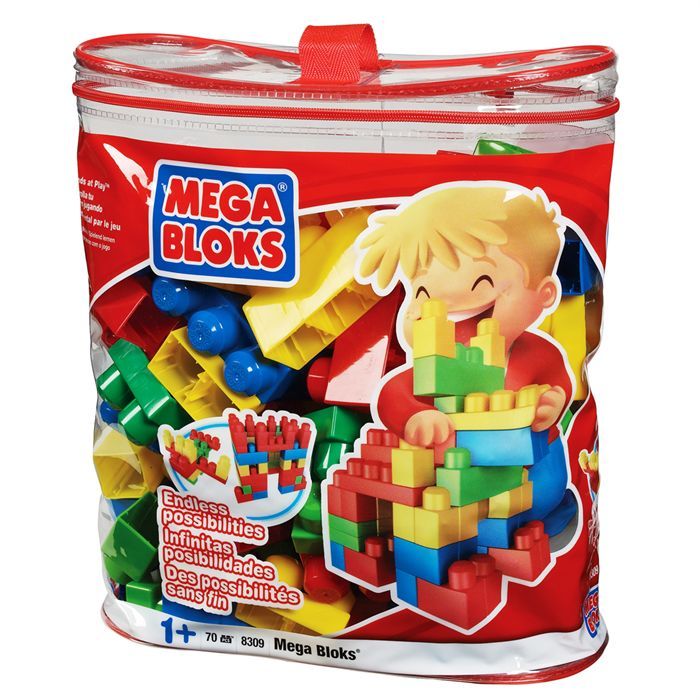 Megabloks   Sac de 70 Maxi briques pour une multitude de constructions