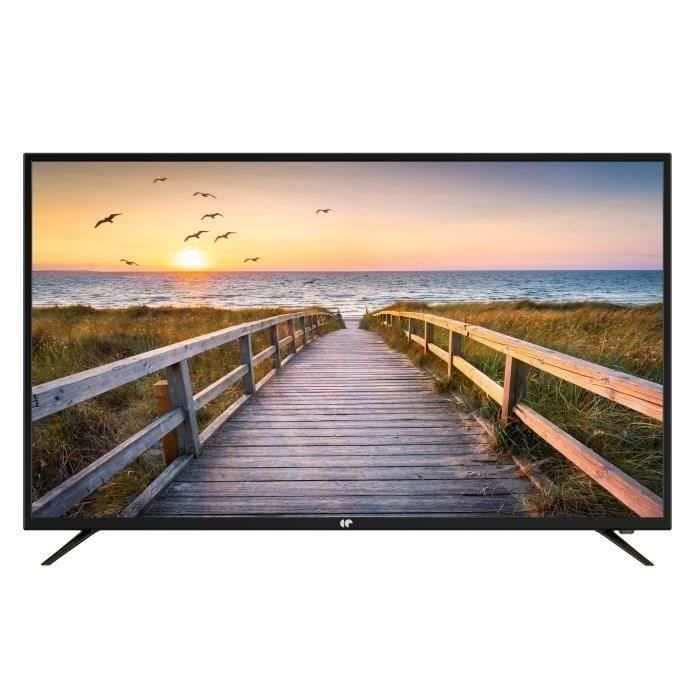 CONTINENTAL TV LED 50' (125,7 cm) 4K Ultra HD 3xHDMI 2x USB Port optique 2x8 watts RMS