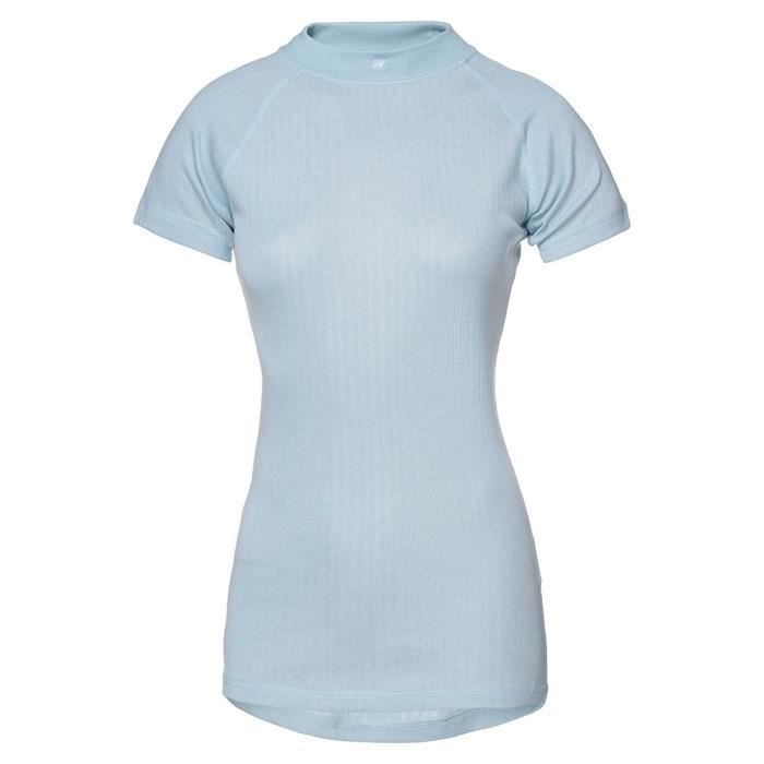 AVENTO Sous-vêtement thermique Manches Courtes - Femme - Bleu ciel