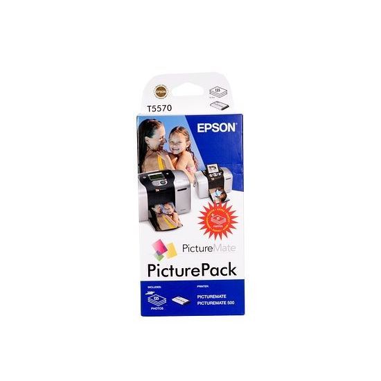 EPSON Pack Papier photo brillant - 135 pages + 6 cartouches Couleurs et Noir - Pour Epson T